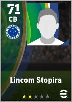 Lincom Stopira eFootball 2026 player card — 71 OVR CB