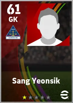 Sang Yeonsik eFootball 2026 player card — 61 OVR GK