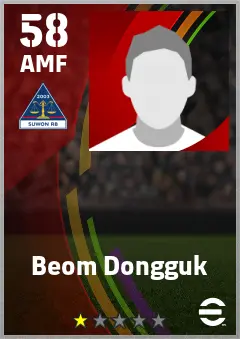 Beom Dongguk eFootball 2026 player card — 58 OVR AMF