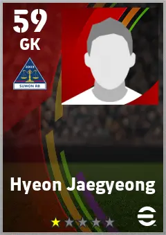 Hyeon Jaegyeong eFootball 2026 player card — 59 OVR GK