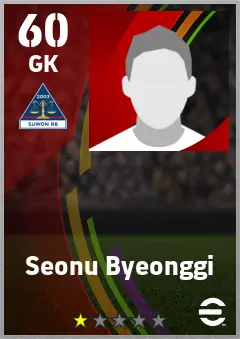 Seonu Byeonggi eFootball 2026 player card — 60 OVR GK