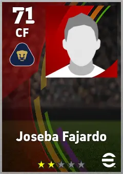 Joseba Fajardo eFootball 2026 player card — 71 OVR CF