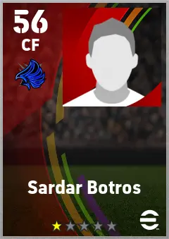 Sardar Botros eFootball 2026 player card — 56 OVR CF