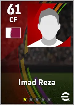 Imad Reza eFootball 2026 player card — 61 OVR CF