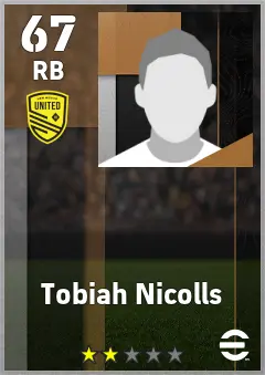 Micha Rosenberg eFootball 2026 player card — 67 OVR RB