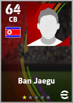 Ban Jaegu eFootball 2026 player card — 64 OVR CB
