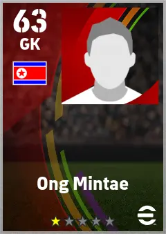 Ong Mintae eFootball 2026 player card — 63 OVR GK