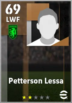 Petterson Lessa eFootball 2026 player card — 69 OVR LWF