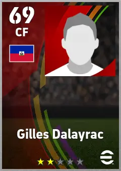 Gilles Dalayrac eFootball 2026 player card — 69 OVR CF