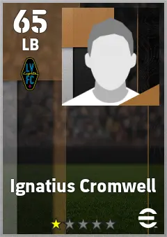 Adam Hauksbee eFootball 2026 player card — 65 OVR LB