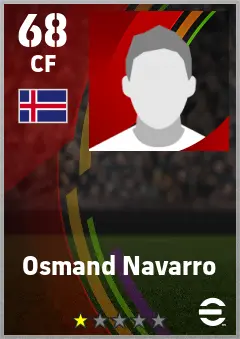 Osmand Navarro eFootball 2026 player card — 68 OVR CF
