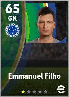Emmanuel Filho eFootball 2026 player card — 65 OVR GK