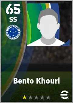 Bento Khouri eFootball 2026 player card — 65 OVR SS