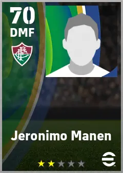 Jeronimo Manen eFootball 2026 player card — 70 OVR DMF
