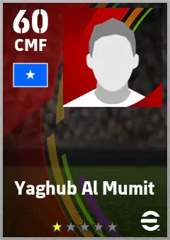 Yaghub Al Mumit eFootball 2026 player card — 60 OVR CMF