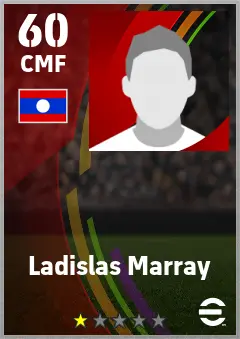 Ladislas Marray eFootball 2026 player card — 60 OVR CMF