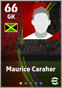 Maurice Caraher eFootball 2026 player card — 68 OVR GK
