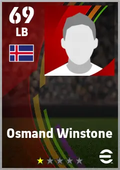 Osmand Winstone eFootball 2026 player card — 69 OVR LB