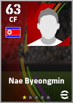 Nae Byeongmin eFootball 2026 player card — 63 OVR CF