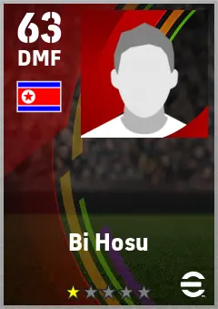 Bi Hosu eFootball 2026 player card — 63 OVR DMF
