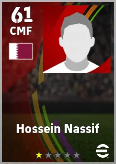 Hossein Nassif eFootball 2026 player card — 61 OVR CMF