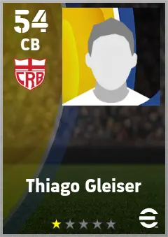 Thiago Gleiser eFootball 2026 player card — 54 OVR CB
