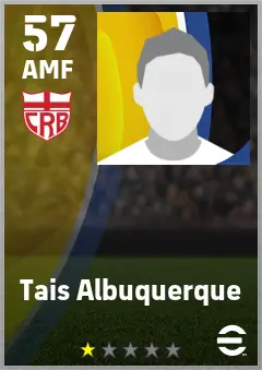 Tais Albuquerque eFootball 2026 player card — 57 OVR AMF