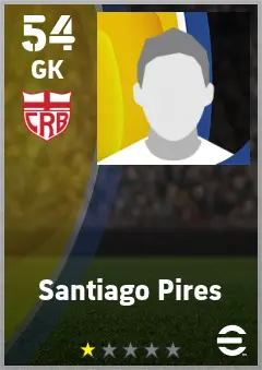 Santiago Pires eFootball 2026 player card — 54 OVR GK