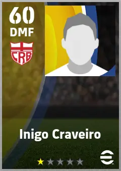 Inigo Craveiro eFootball 2026 player card — 60 OVR DMF