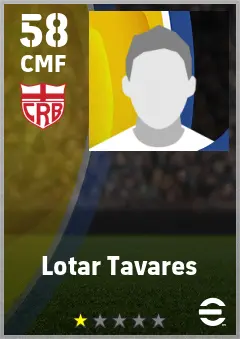 Lotar Tavares eFootball 2026 player card — 58 OVR CMF
