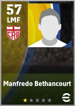 Manfredo Bethancourt eFootball 2026 player card — 57 OVR LMF