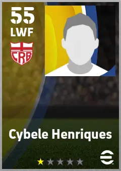 Cybele Henriques eFootball 2026 player card — 55 OVR LWF