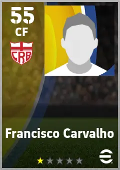 Francisco Carvalho eFootball 2026 player card — 55 OVR CF