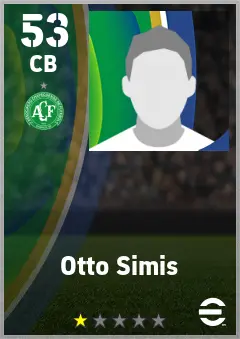 Otto Simis eFootball 2026 player card — 53 OVR CB
