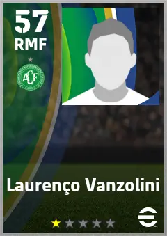 Laurenco Vanzolini eFootball 2026 player card — 57 OVR RMF
