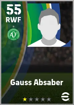 Gauss Absaber eFootball 2026 player card — 55 OVR RWF