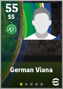 German Viana eFootball 2026 player card — 55 OVR SS
