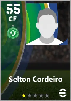 Selton Cordeiro eFootball 2026 player card — 55 OVR CF