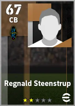 Regnald Steenstrup eFootball 2026 player card — 67 OVR CB