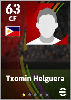 Txomin Helguera eFootball 2026 player card — 63 OVR CF