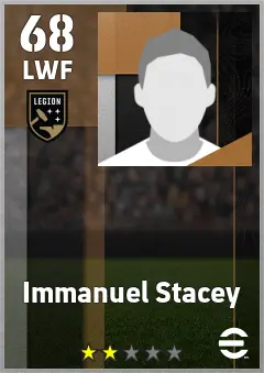 Anton Lovelace eFootball 2026 player card — 68 OVR LWF