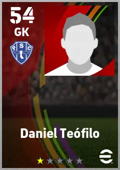 Daniel Teofilo eFootball 2026 player card — 54 OVR GK