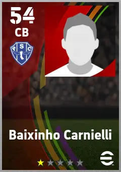 Baixinho Carnielli eFootball 2026 player card — 54 OVR CB