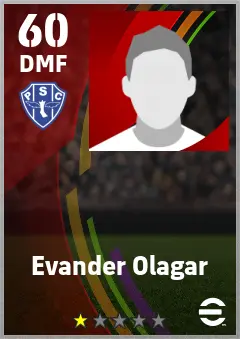 Evander Olagar eFootball 2026 player card — 60 OVR DMF