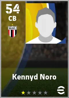Kennyd Noro eFootball 2026 player card — 54 OVR CB