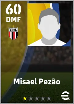 Misael Pezao eFootball 2026 player card — 60 OVR DMF