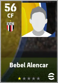 Bebel Alencar eFootball 2026 player card — 56 OVR CF