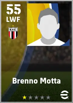 Brenno Motta eFootball 2026 player card — 55 OVR LWF