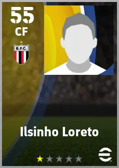 Ilsinho Loreto eFootball 2026 player card — 55 OVR CF