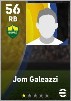 Jom Galeazzi eFootball 2026 player card — 56 OVR RB